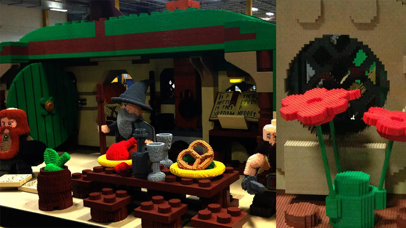Illustration for article titled This Insane Life-Sized Lego Hobbit Bag End Is Made With Two Million Bricks